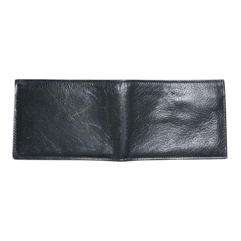 Vintage Rolfs Mustang Black Leather Bifold Wallet Made in USA Original Inserts - Picture 2 of 8